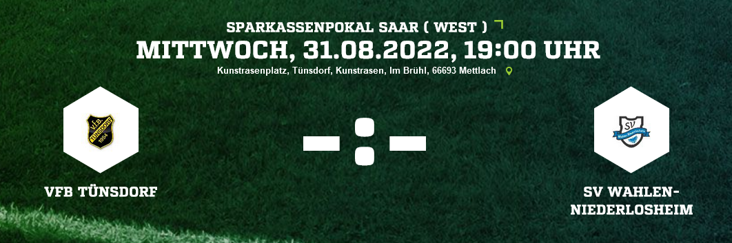 Saarland Pokal Herren 31.08.2022