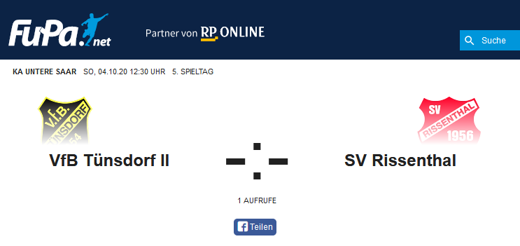 5. ST KLA 2020 09 08 VfB Tünsdorf II SV Rissenthal 