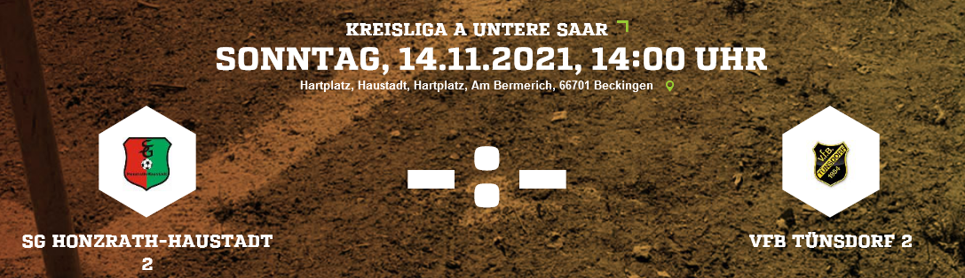 SP15 SG Honzrath Haustadt 2 VfB Tünsdorf 2 Kreisliga A Herren 14 11 2021