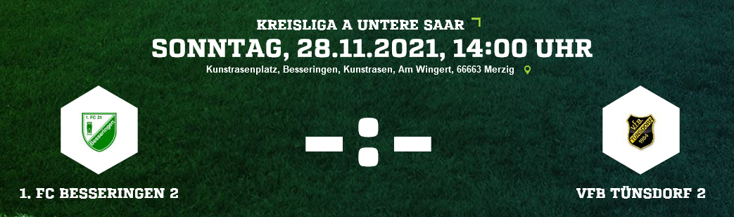 SP16 1 FC Besseringen 2 VfB Tünsdorf 2 Kreisliga A Herren 28 11 2021