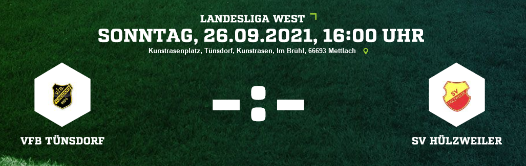 SP8 VfB Tünsdorf SV Hülzweiler Ergebnis Landesliga Herren