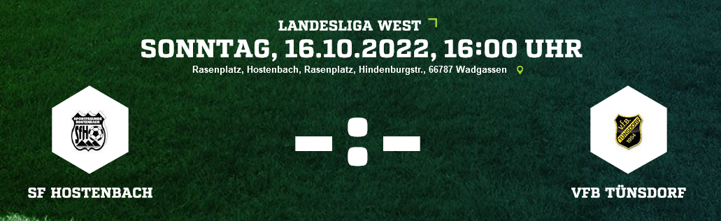 SP 11 LL SF Hostenbach VfB Tünsdorf Ergebnis Landesliga Herren 16.10.2022