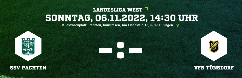 SP 14 LL SSV Pachten VfB Tünsdorf Ergebnis Landesliga Herren 06.11.2022