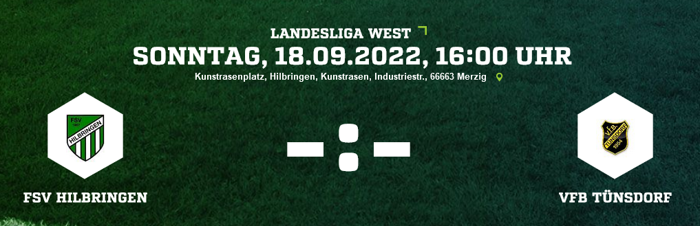 SP 7 LL FSV Hilbringen VfB Tünsdorf Ergebnis Landesliga Herren 18.09.2022