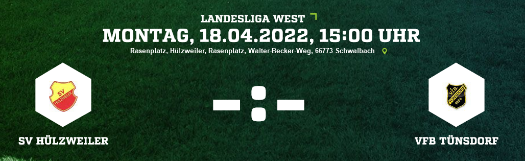 SP23 SV Hülzweiler VfB Tünsdorf Ergebnis Landesliga Herren 18.04.2022